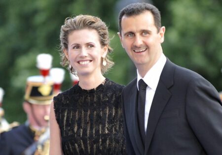 Bashar al-Assad and his wife Asma al-Assad