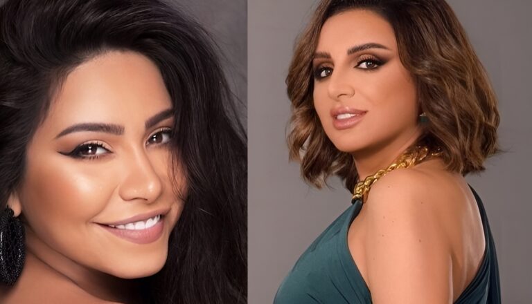 Egyptian artists Angham and Sherine Abdel Wahab