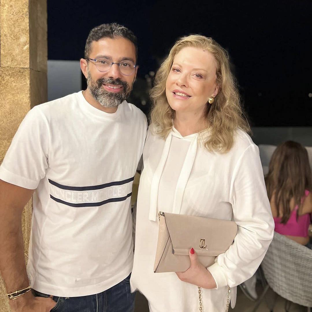 Georgina Rizq with Lebanese cosmetic doctor Roy Matran