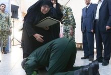 Iraqi Man Kisses the Foot of an Iranian Cleric