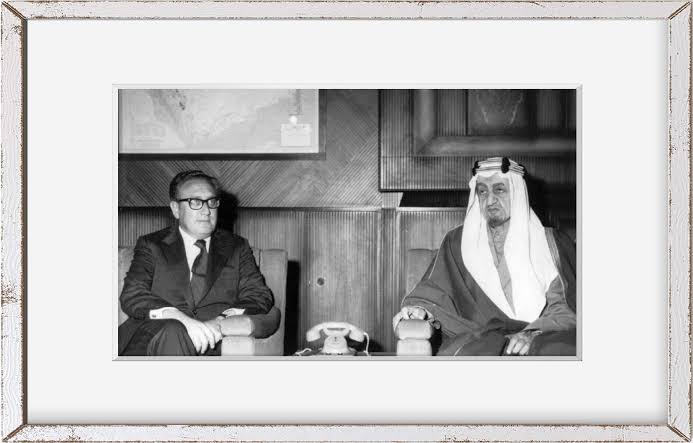 King Faisal and Henry Kissinger