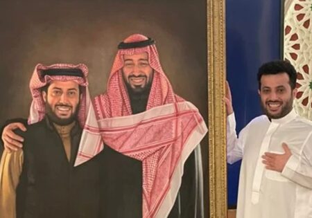 Mohammed bin Salman and Turki Al-Sheikh