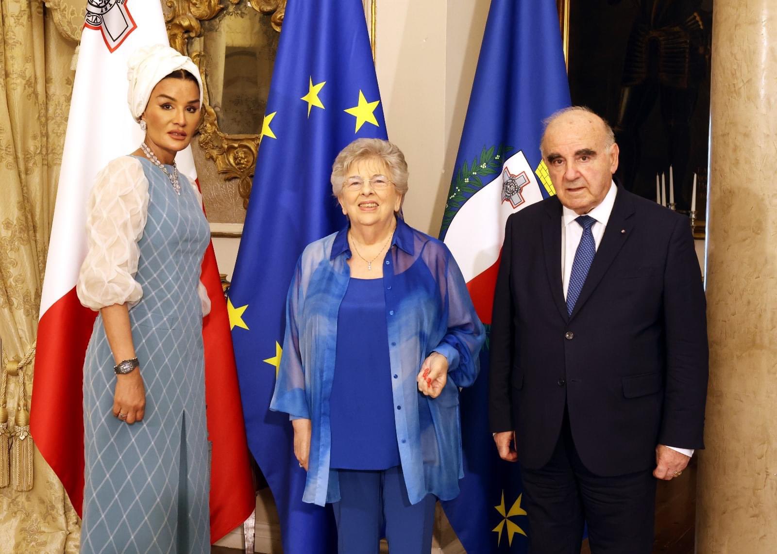 Sheikha Moza and President of the Republic of Malta