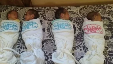 Four twins and their mother were killed in a bombing in Gaza