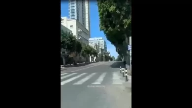 The emptiness of Tel Aviv city streets following the Al-Aqsa Deluge operation