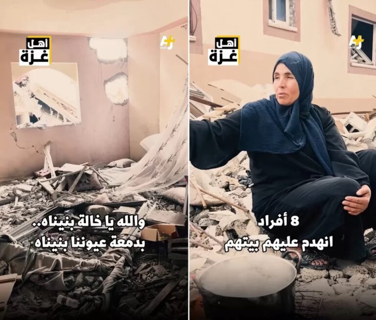 Unveiling Resilience: A Poignant Message from a Palestinian women Amidst the Rubble