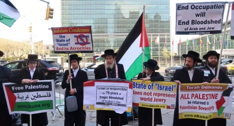 Jews Stand Out in Gaza Support Demonstrations and Do Not Recognize Israel… Who Are They?