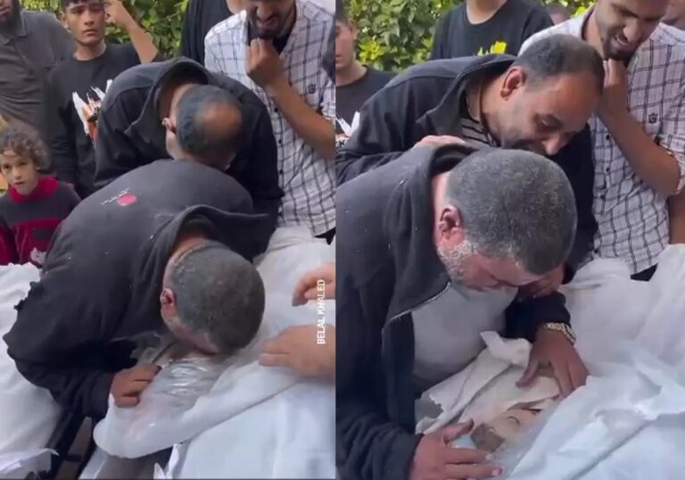 Gaza’s heartbreak: A father’s farewell to his child amidst Israeli occupation’s genocidal war