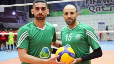 The martyred players of the Palestinian national team, Hassan Za'tar and Ibrahim Qassieh