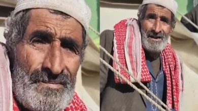 Elderly Palestinian in Gaza