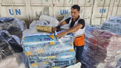 UNRWA warehouse in Gaza