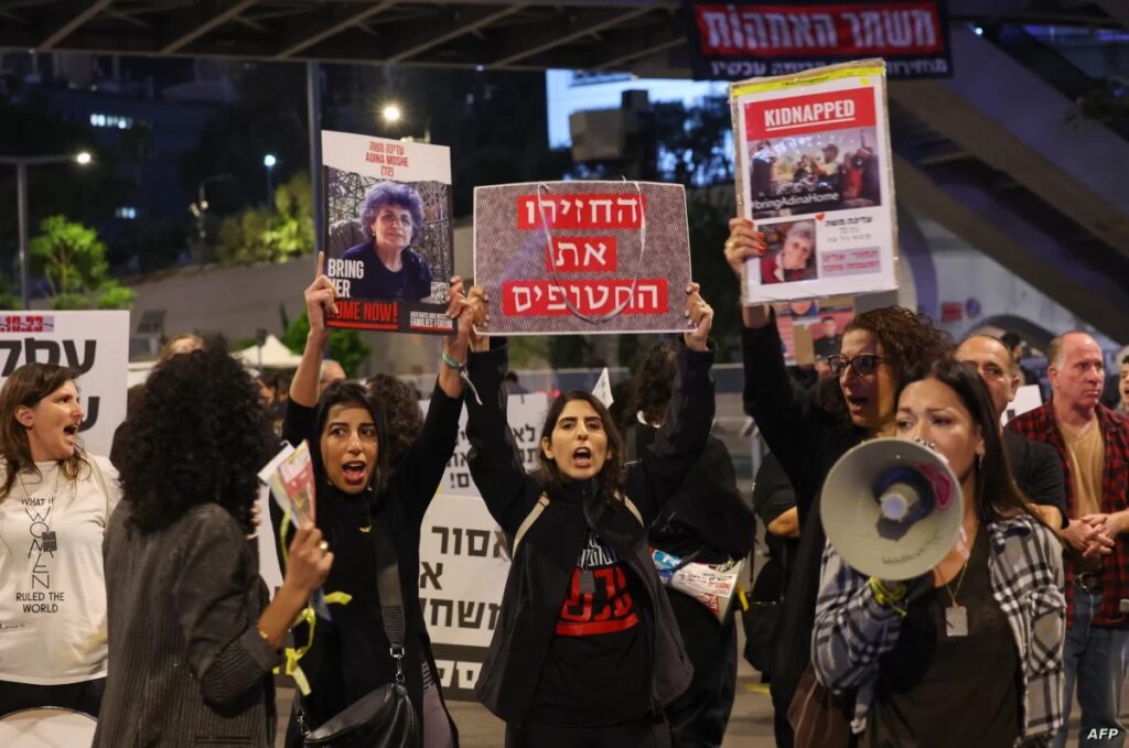 Tensions Rise In Tel Aviv As Massive Protests Demand Action For ...