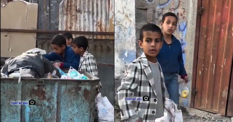 Gaza’s Heartbreaking Reality: Children Foraging in Garbage Bins Amidst Hunger