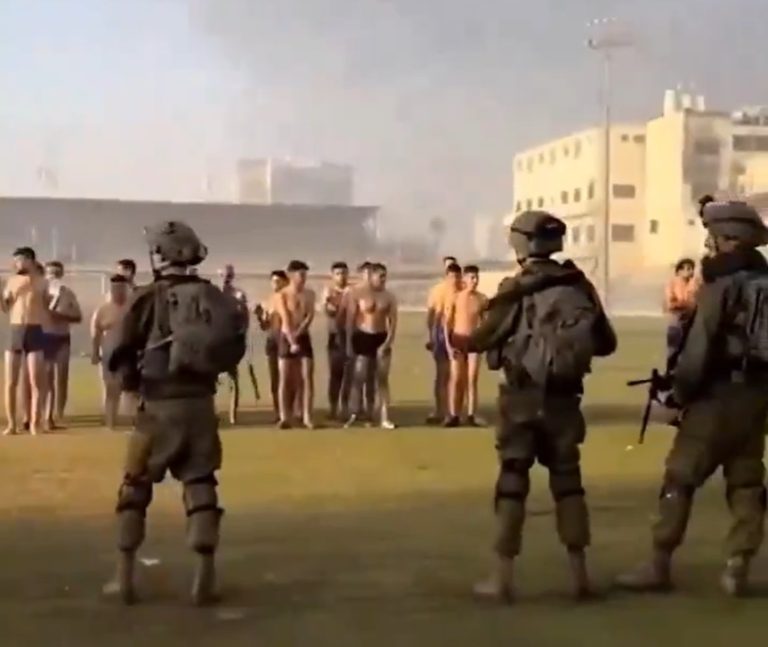 Israeli Occupation Forces Unleash Shocking Brutality: Civilians Stripped and Humiliated in Gaza