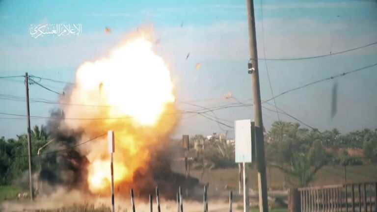 Defeating the Invincible: Al-Qassam Brigades’ Yasin 105 Shells Take Down Israeli Merkava Tank