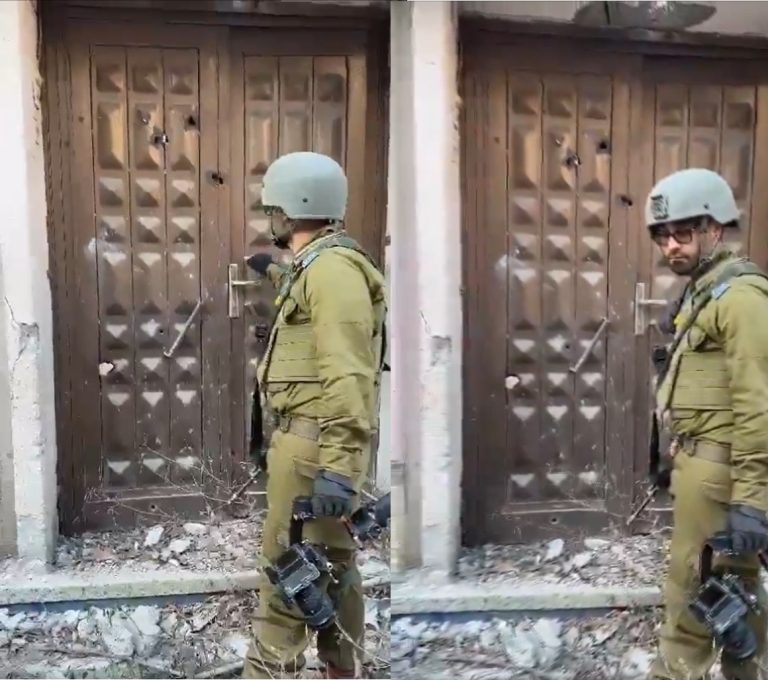 Provocative Actions: Israeli Soldier Mocks Destroyed Homes in Gaza