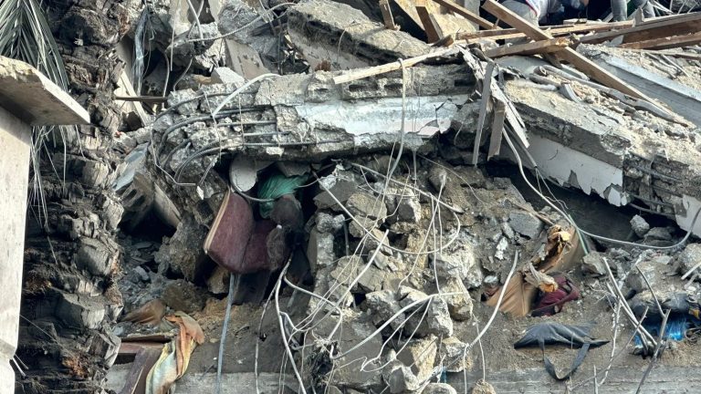 Innocence Shattered: A Heart-Wrenching Image of a Girl Amidst the Jabalia Massacre