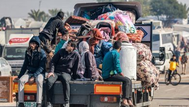 Palestinian refugees from Gaza.