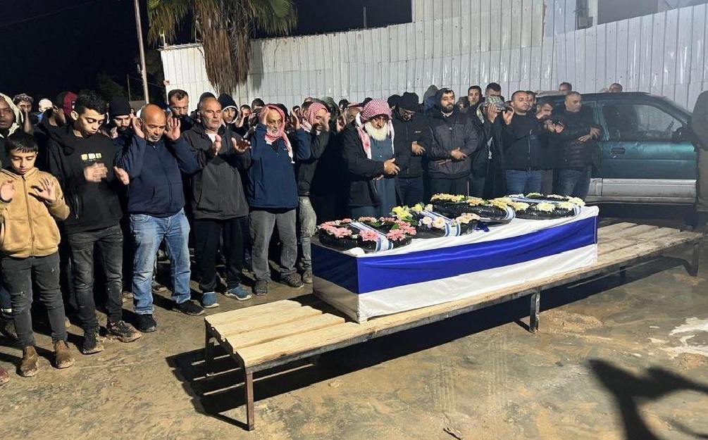 the funeral of Ahmed Abu Latif.