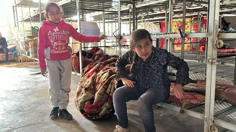 Families sought refuge in chicken farms to shelter from Israeli airstrikes.