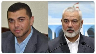 the victim and Hamas leader Ismail Haniyeh.