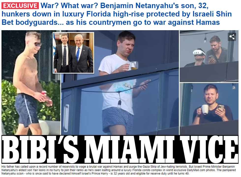 Exclusive Photos Reveal Netanyahu's Son Enjoying Lavish Lifestyle