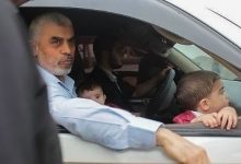 Video of al-Sinwar with his wife and children inside a tunnel.