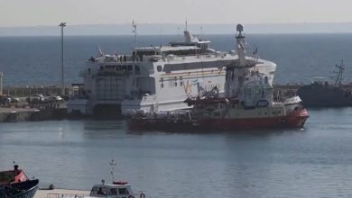 Sailing of the first aid ship from Cyprus