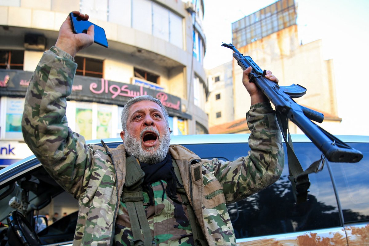 Syrian opposition forces advancing in Damascus, December 2016.