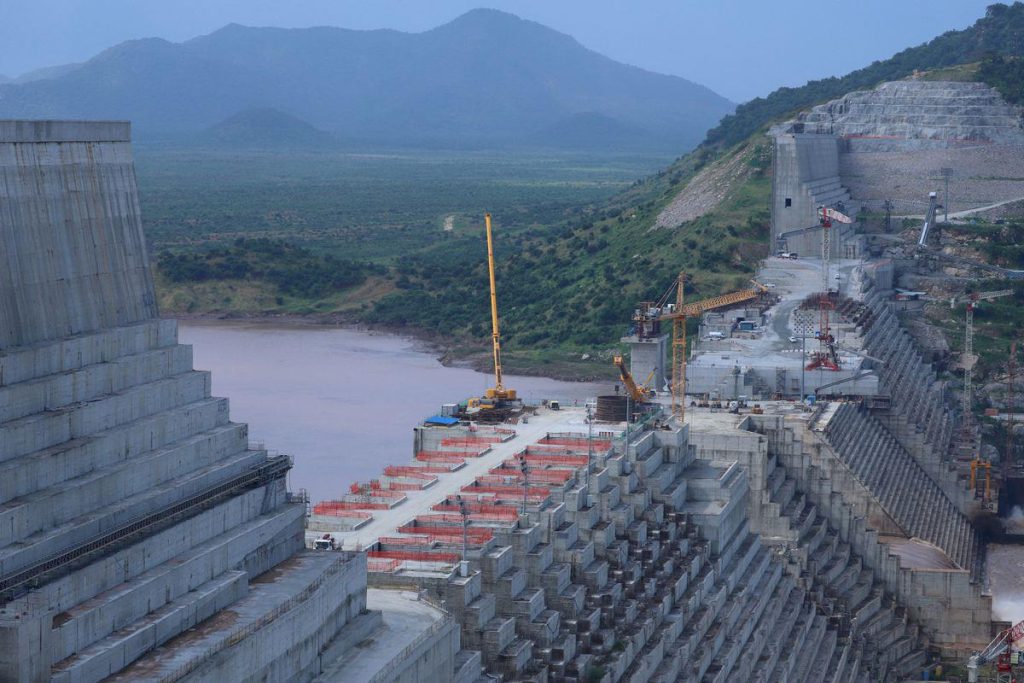 The Grand Ethiopian Renaissance Dam, a focal point of the Nile water crisis.