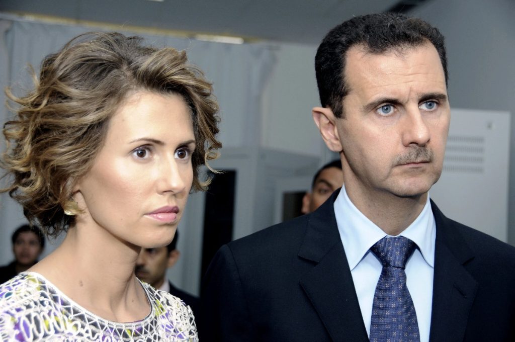 Asma Al-Assad and Bashar Al-Assad