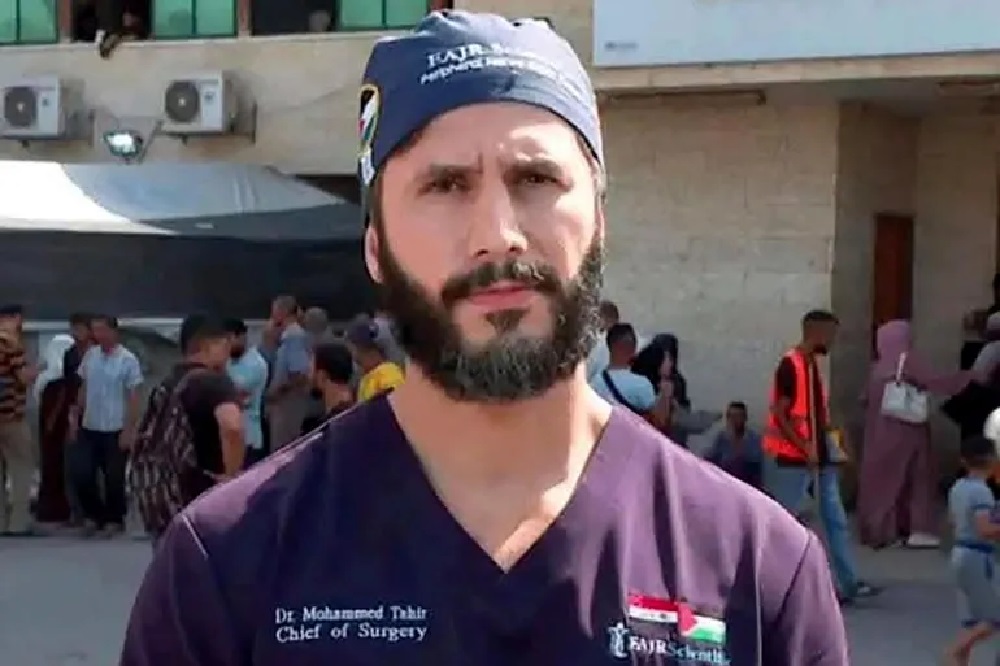 Iraqi surgeon who reattached the severed arm of a young girl in Gaza, amputated by Israeli attacks.