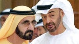 محمد بن راشد يبايع محمد بن زايد watanserb.com