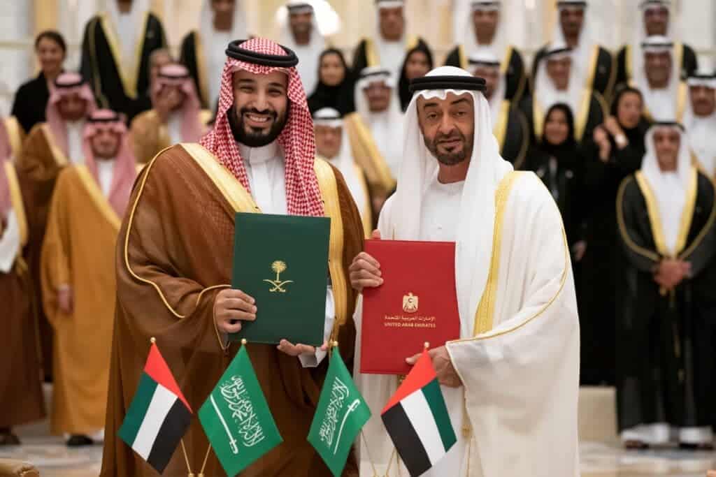 محمد بن زايد ومحمد بن سلمان watanserb.com