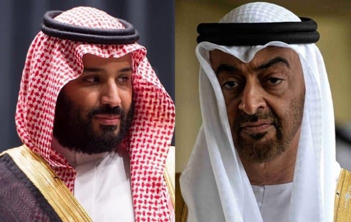 ولي عهد أبو ظبي محمد بن زايد وولي عهد السعودي محمد بن سلمان watanserb.com