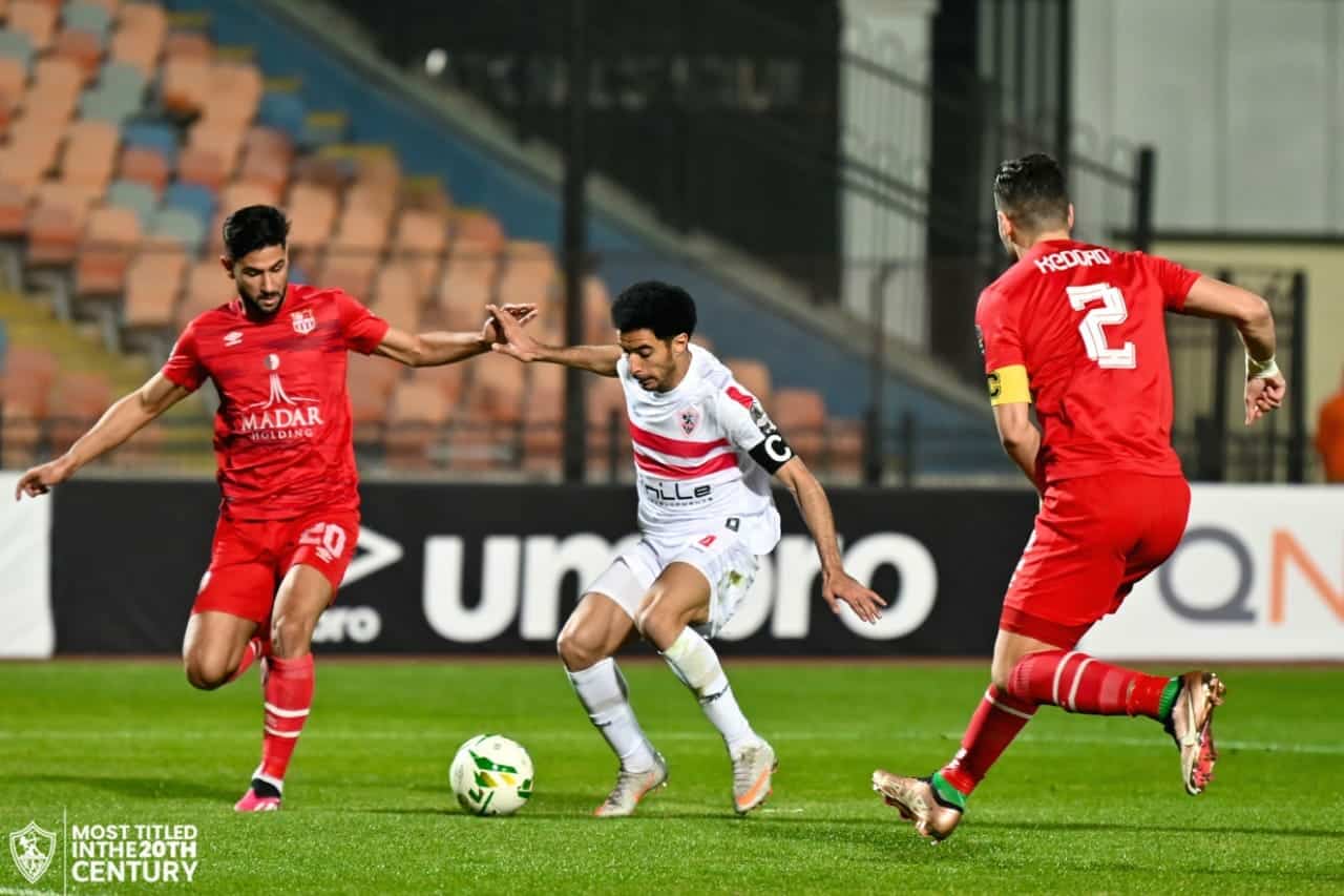 مباراة الزمالك وشباب بلوزداد