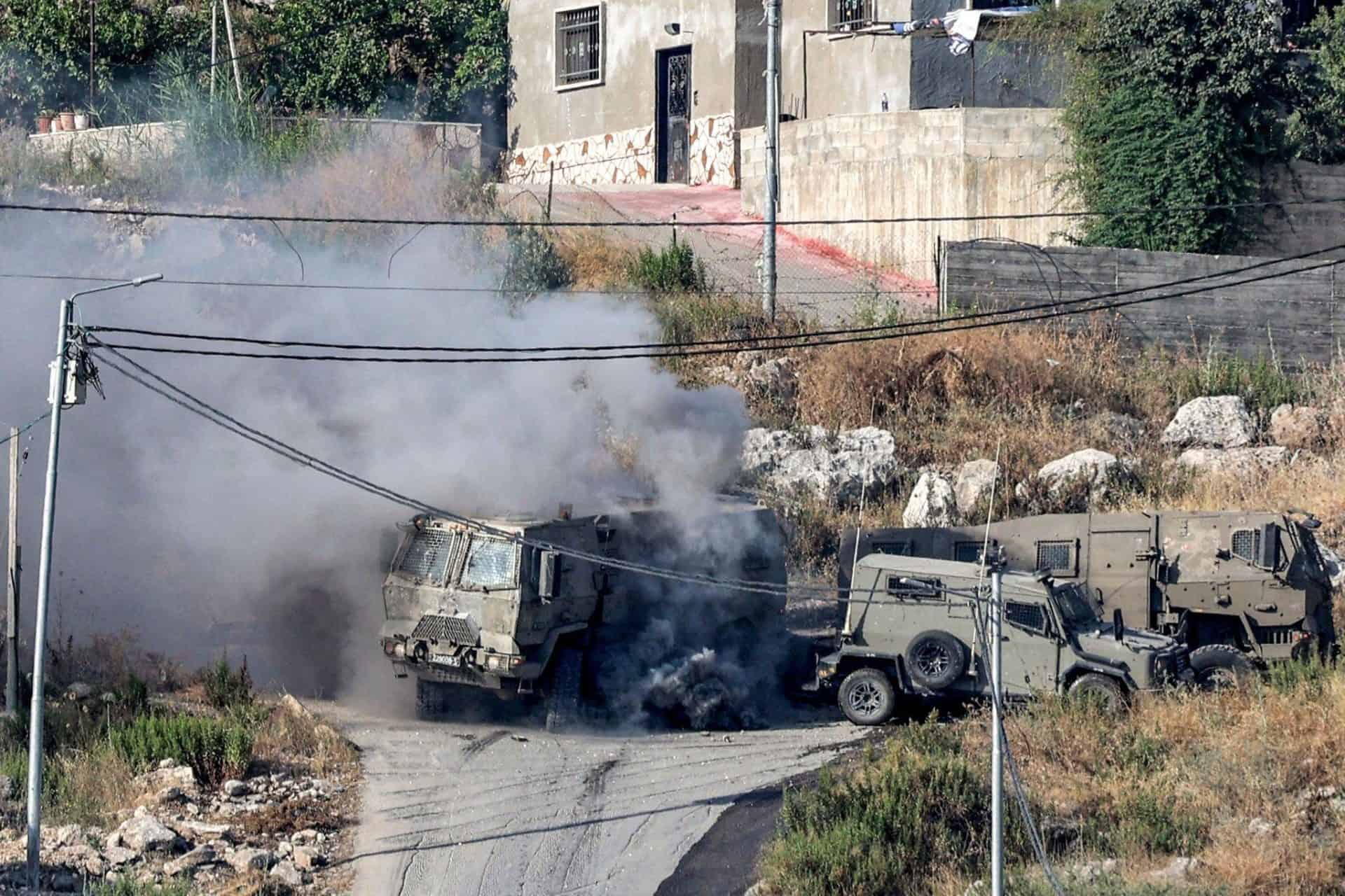 تفجير مدرعة الفهد في جنين