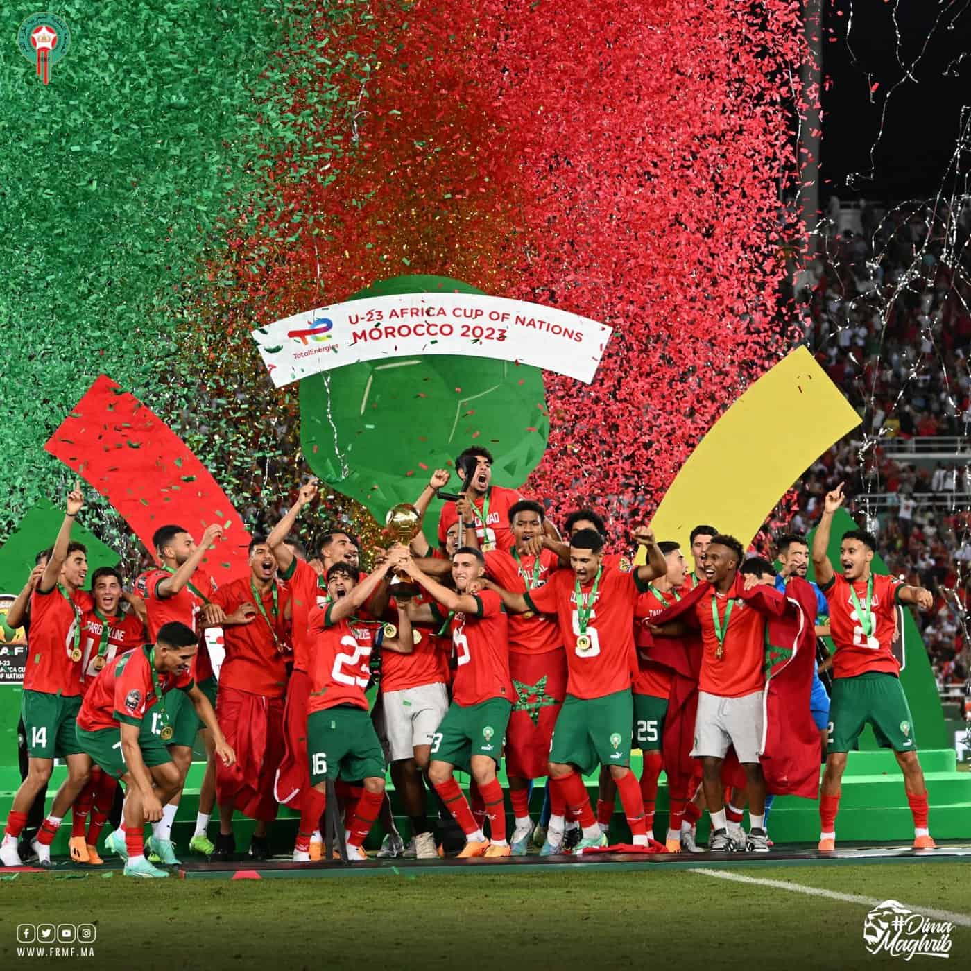 تتويج المنتخب المغربي بطلاً لكأس أمم أفريقيا