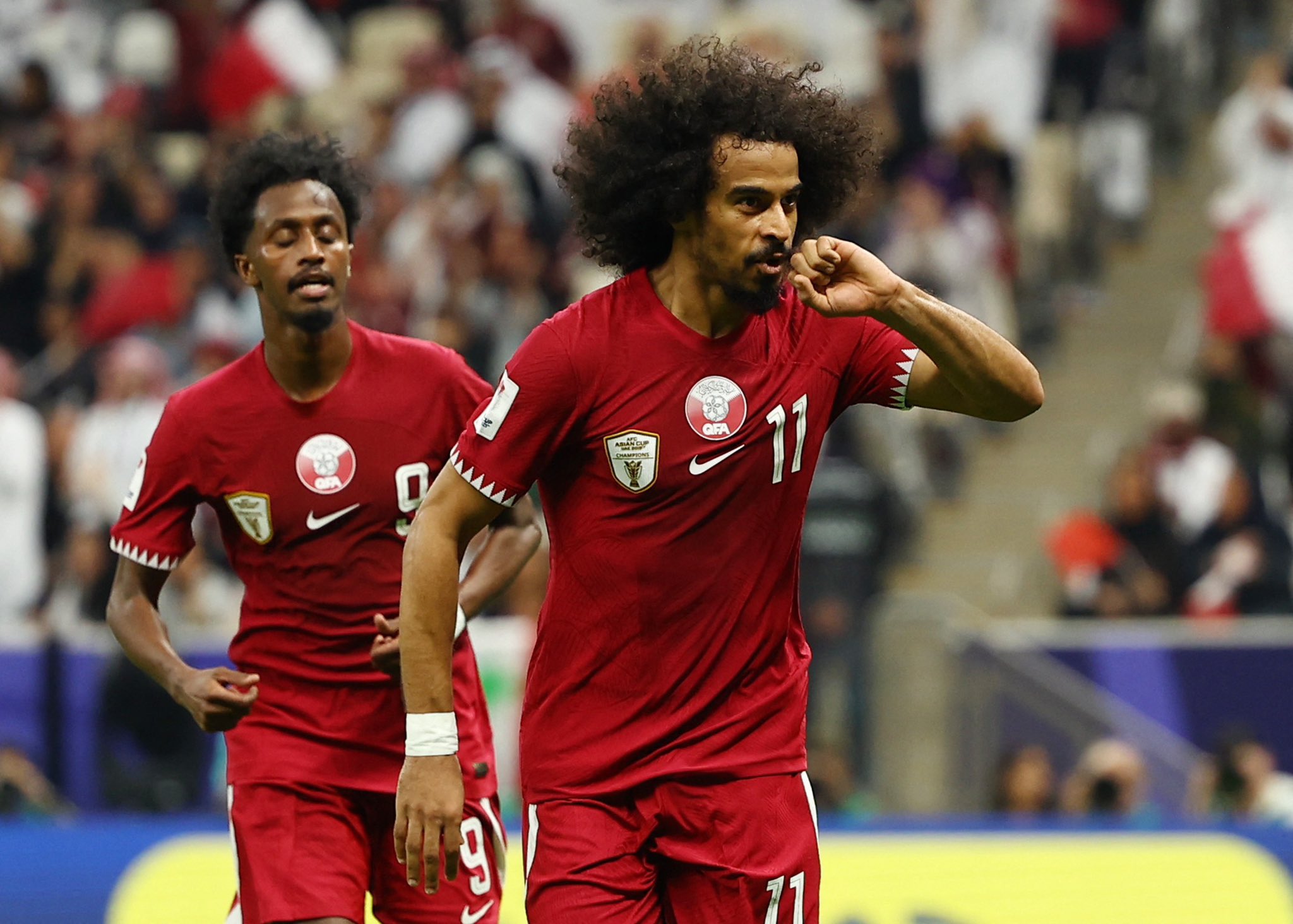 أكرم عفيف لاعب المنتخب القطري