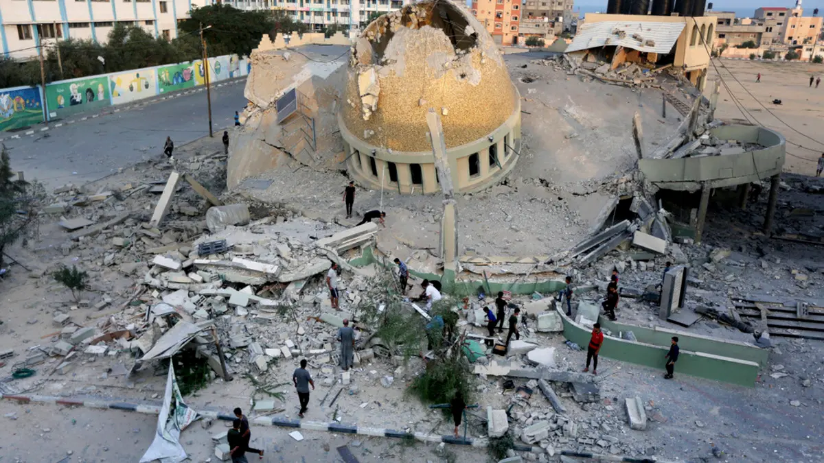 تدمير مساجد غزة