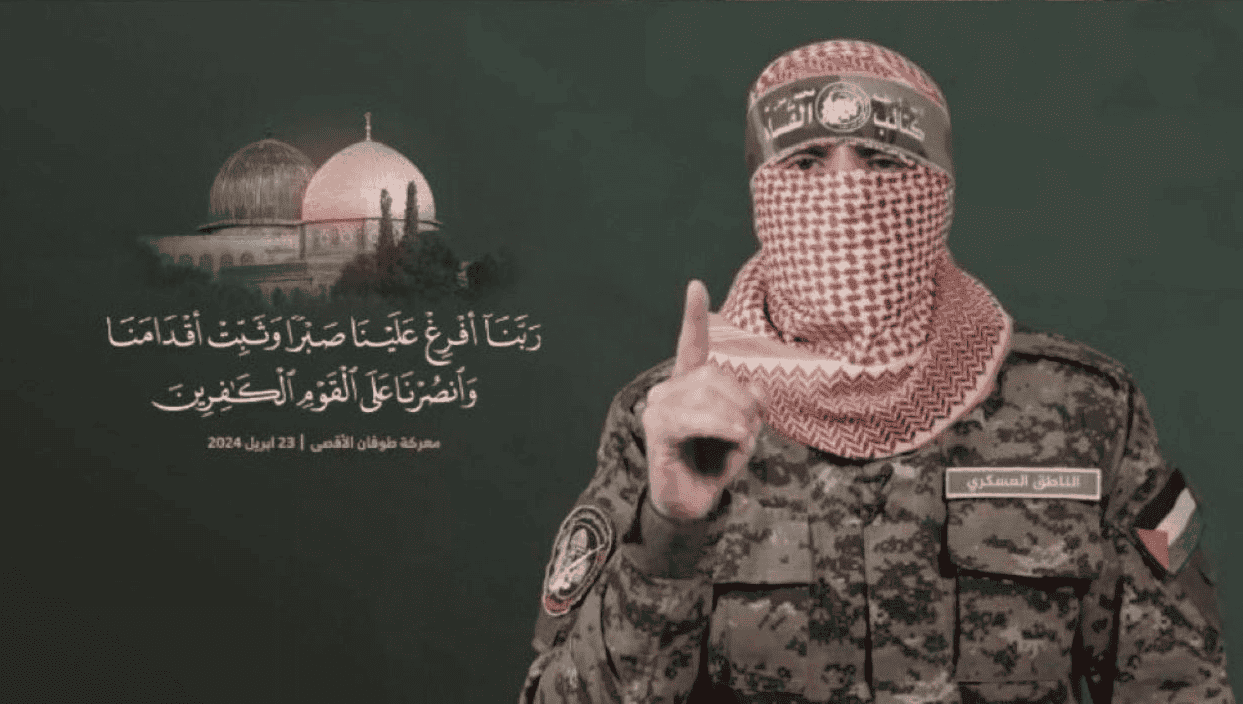 الهيئة التي ظهر بها أبو عبيدة في خطابه الأخير.. دلالات ورسائل وصمود أسطوري