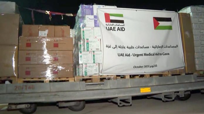 المساعدات الاماراتية لغزة