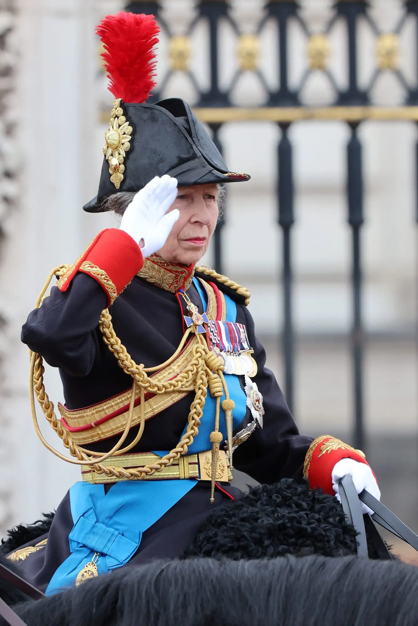 وفي وقت سابق من هذا الشهر، ركبت الأميرة الملكية ظهر الخيل خلال احتفال الملك Trooping the Colour.